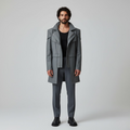 Men's Layered-Collar Zip Coat