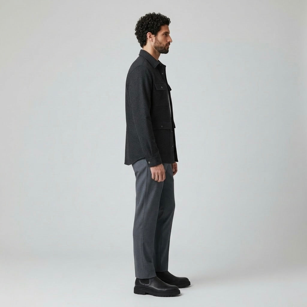 Men's Utility Button-Up Jacket