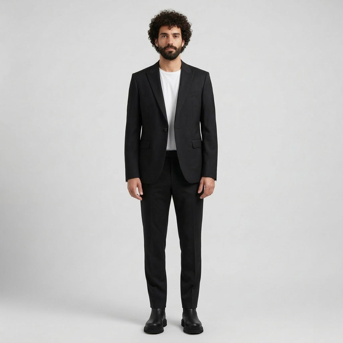 Men's Single-Button Suit Blazer