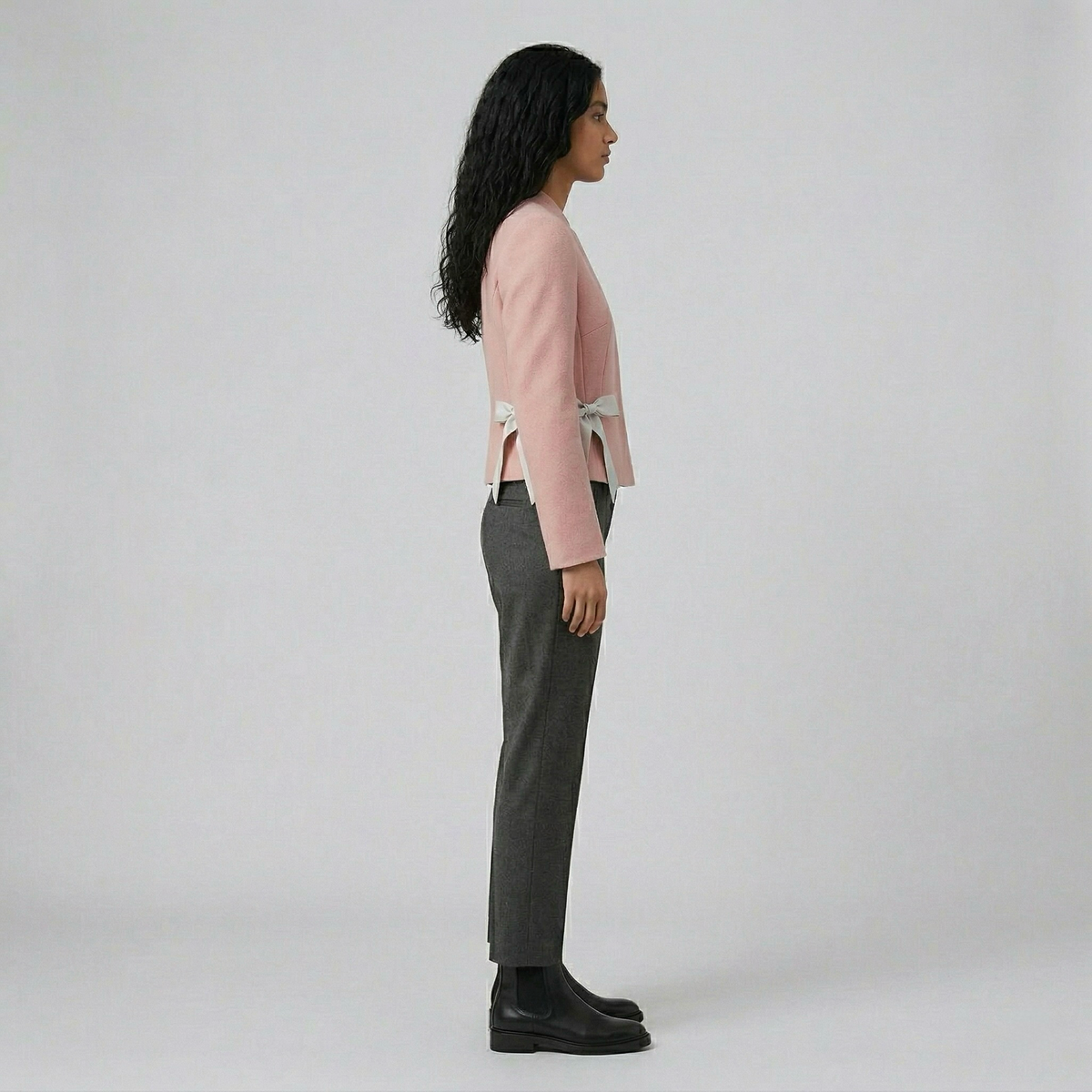Women's Ribbon-Accent Cropped Jacket