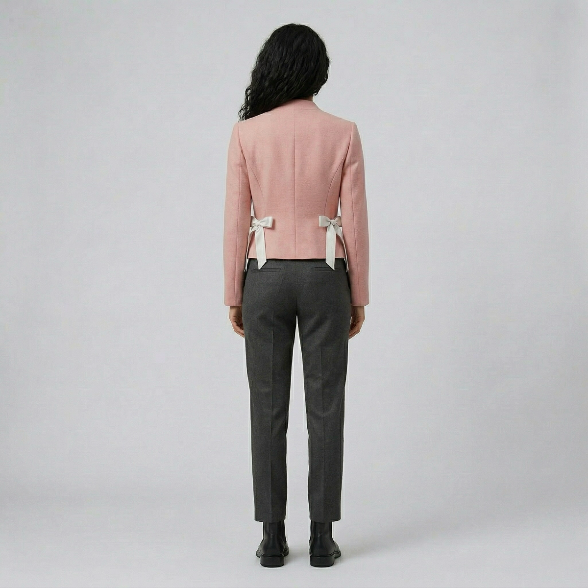 Women's Ribbon-Accent Cropped Jacket
