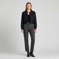 Women's Structured Zip-Front Cropped Jacket
