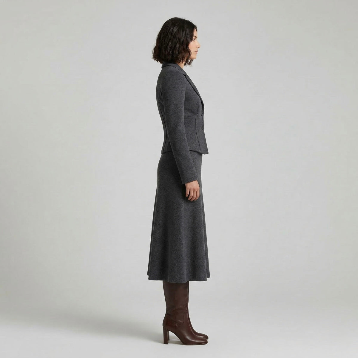 Women's Tailored Jacket & A-Line Skirt Set
