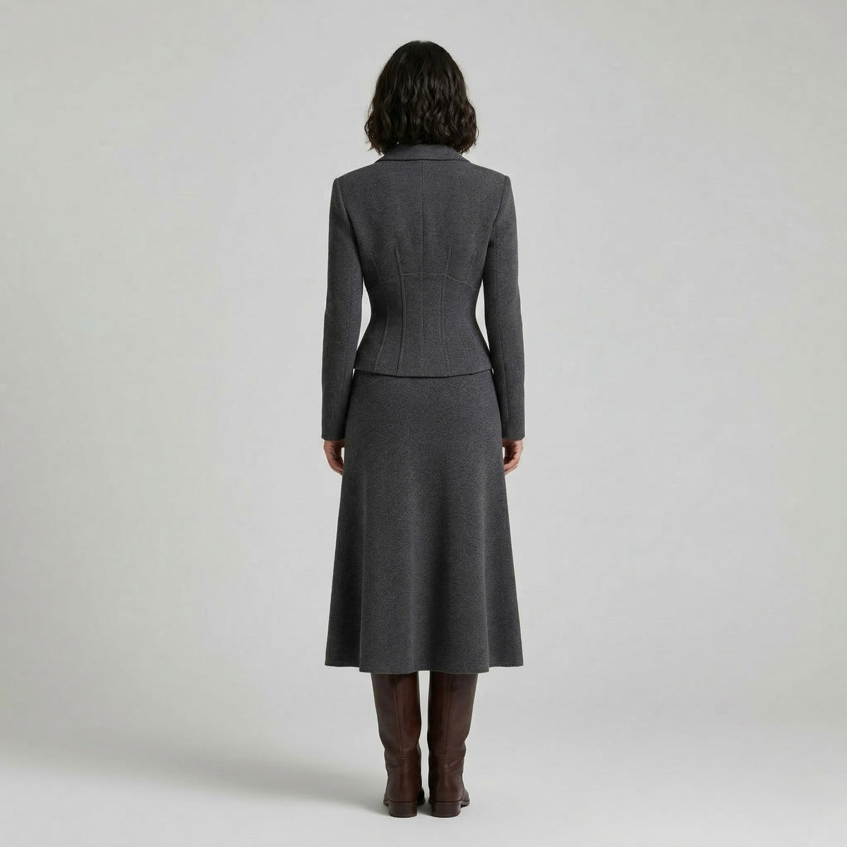 Women's Tailored Jacket & A-Line Skirt Set