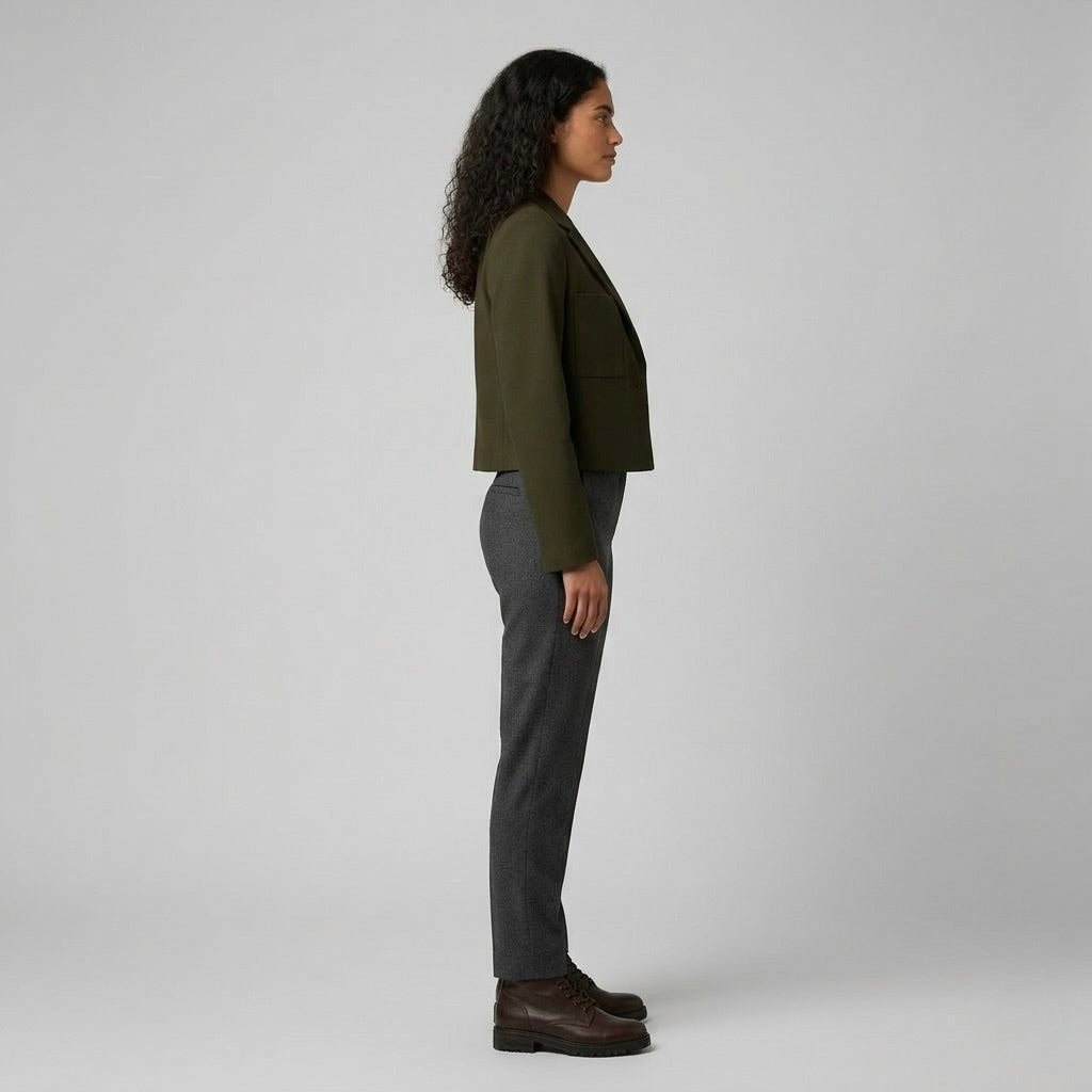 Women's Cropped Pocket Blazer