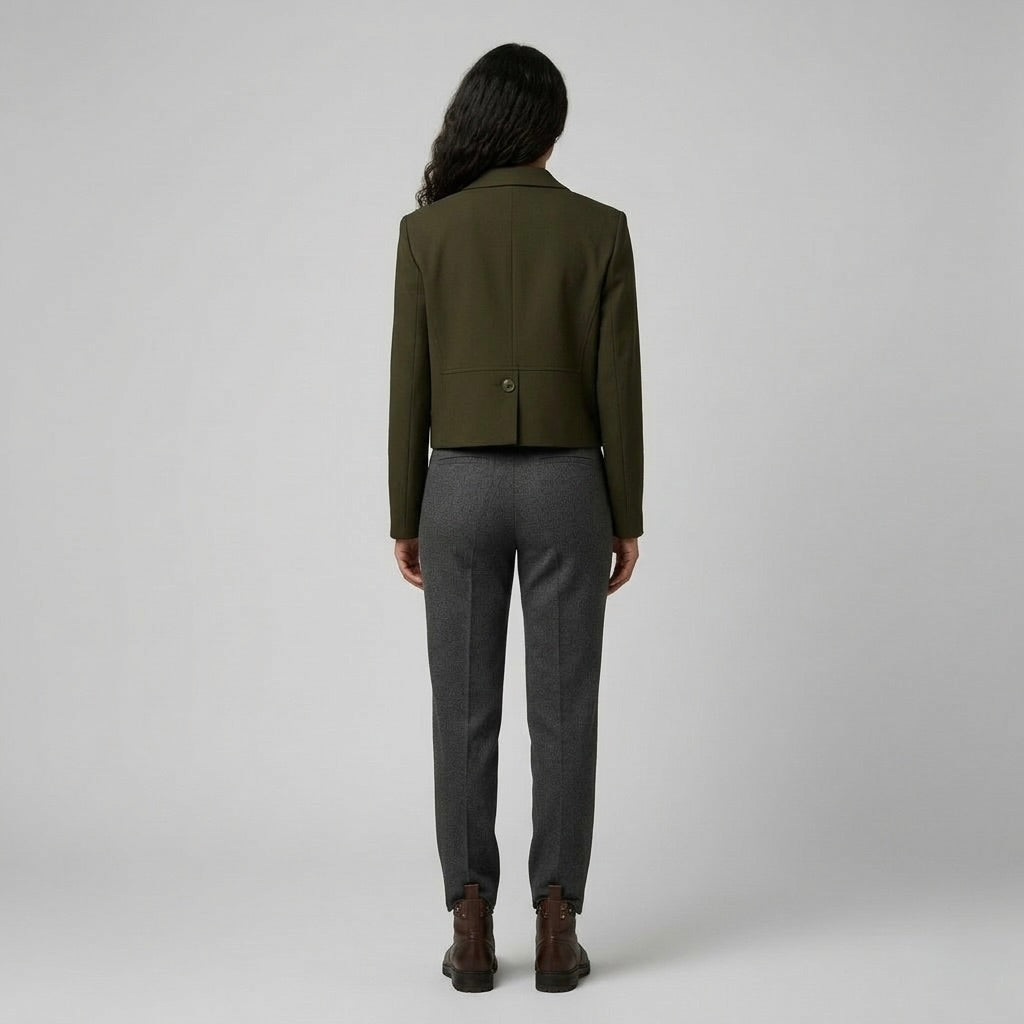 Women's Cropped Pocket Blazer