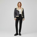 Women's Faux-Shearling Aviator Jacket