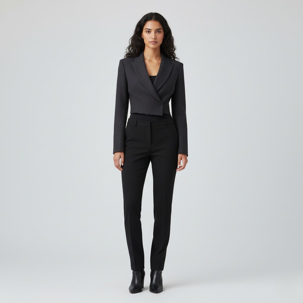 Women's Cropped Wrap Blazer