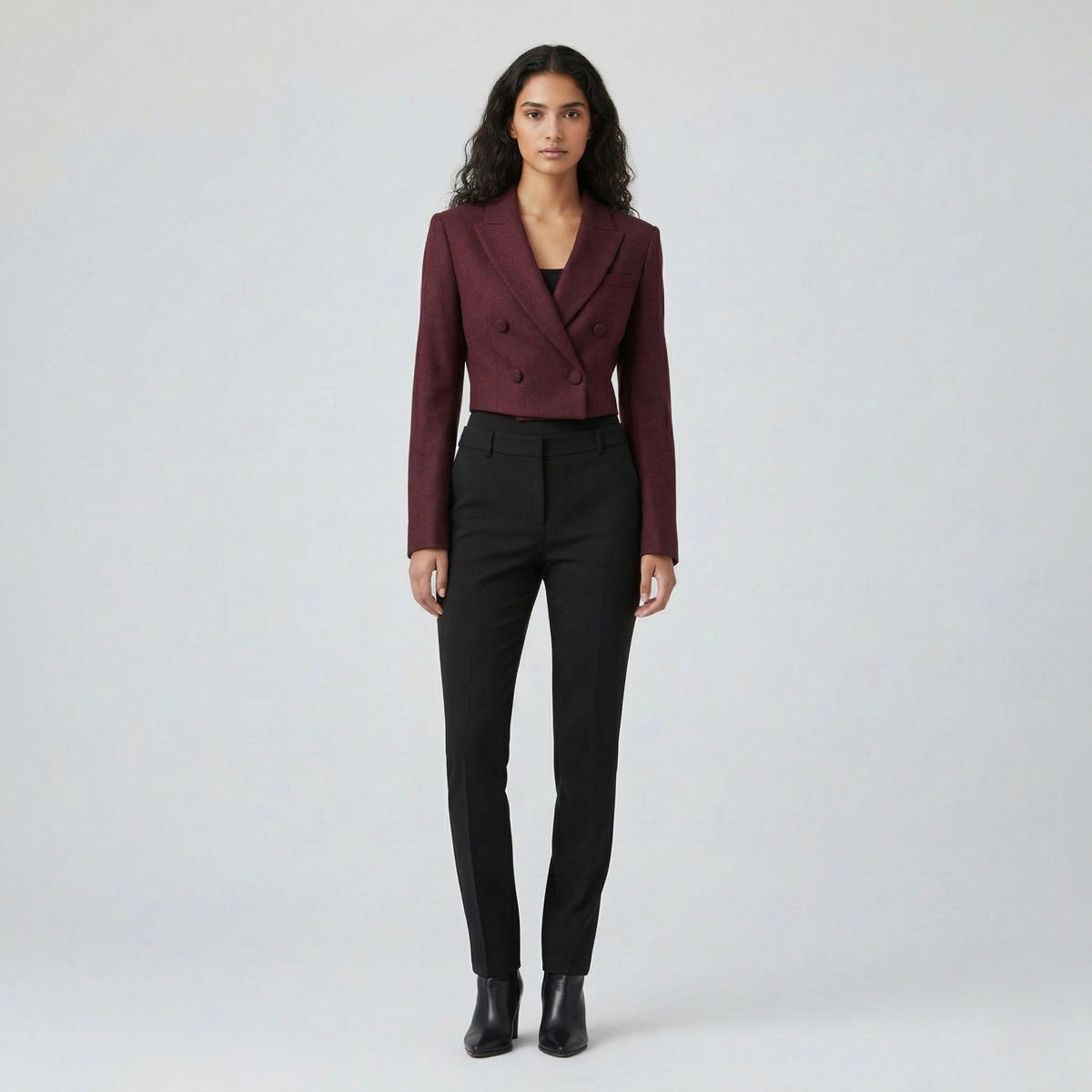 Women's Cropped Wrap Blazer