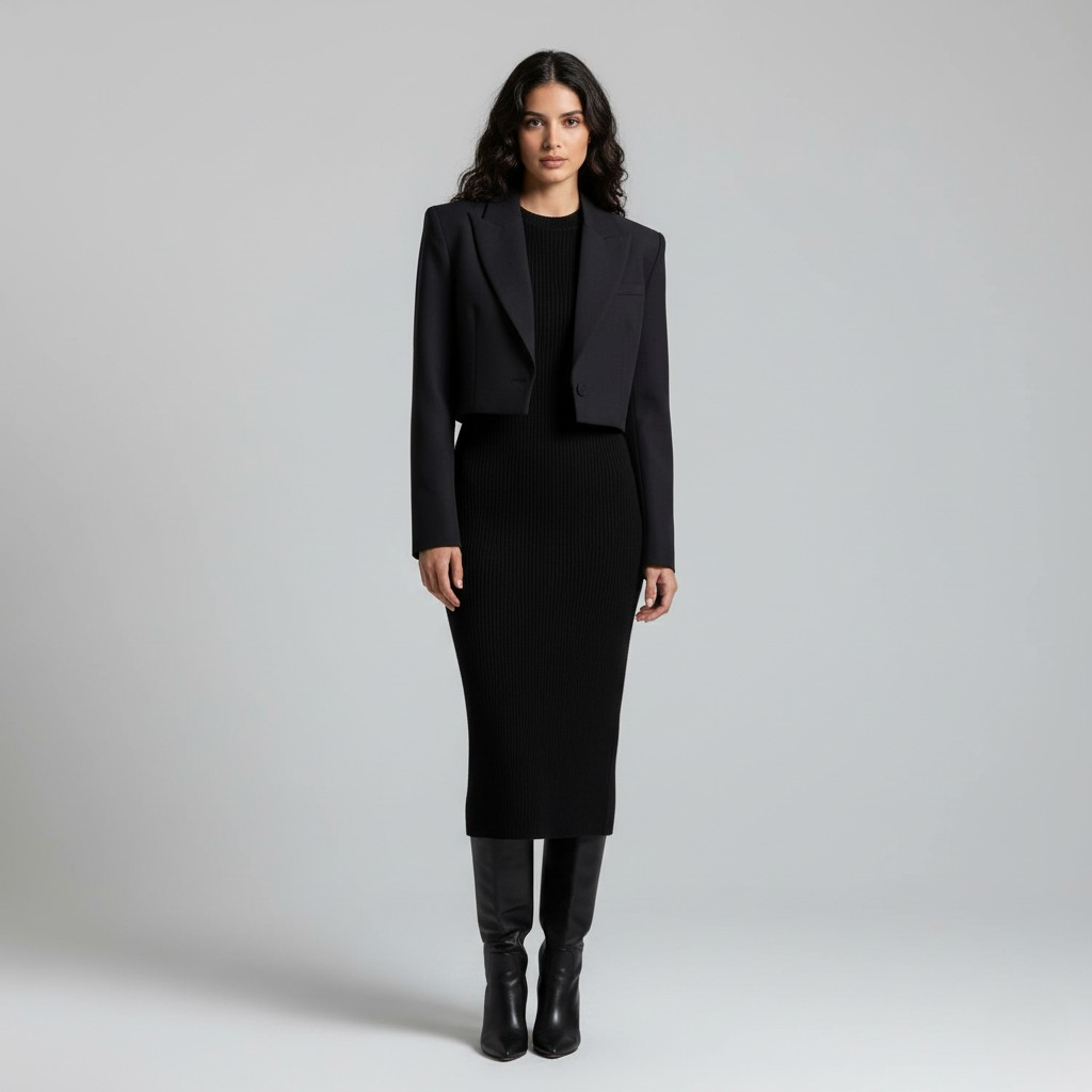 Women's Classic Cropped Blazer